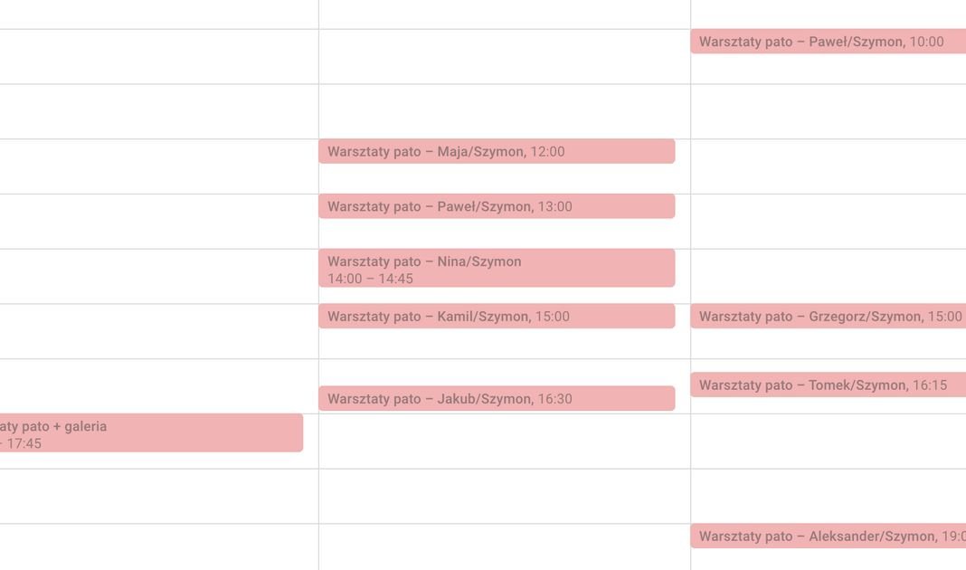 Warsztaty z patoparkowania (i dużo zmian w aplikacji)